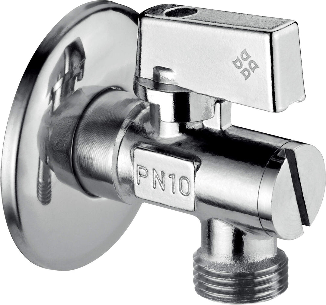 Zawór kątowy do podłączenia spłuczki WC 1/2" - 1/2" Chrom