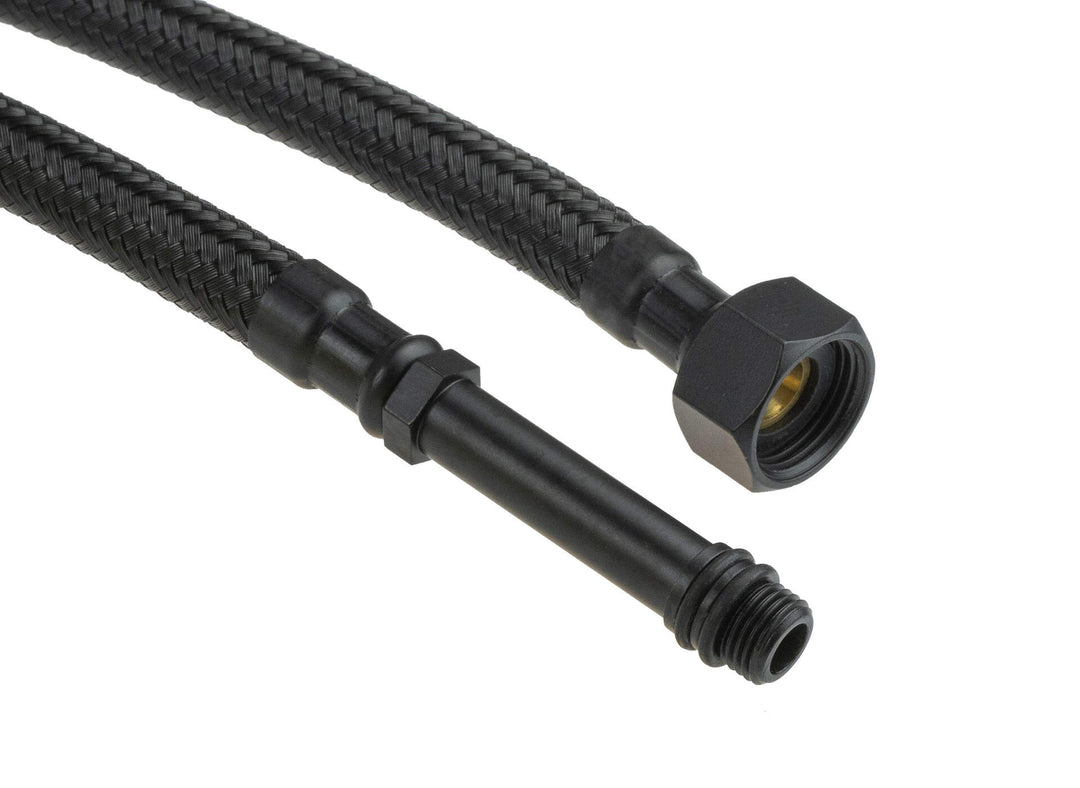 Wężyk przyłączeniowy do baterii stojących - 40 cm Czarny Mat
