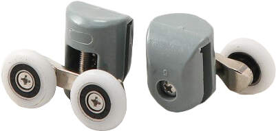 Rolki górne podwójne do szyb 5 mm - FI 23 mm Biały