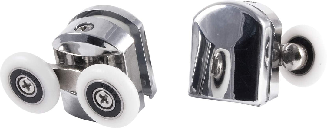 Rolki górne podwójne do szyb 5 mm - FI 23 mm Biały