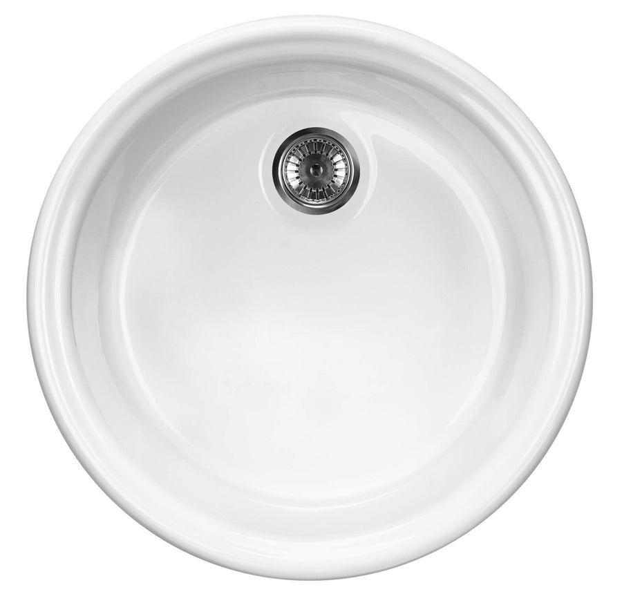 Zlewozmywak ceramiczny 1-komorowy Lusitano Biały