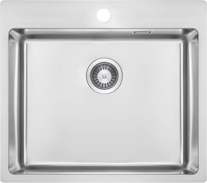 Zlewozmywak stalowy 1-komorowy Olfato Stalowy Szczotkowany