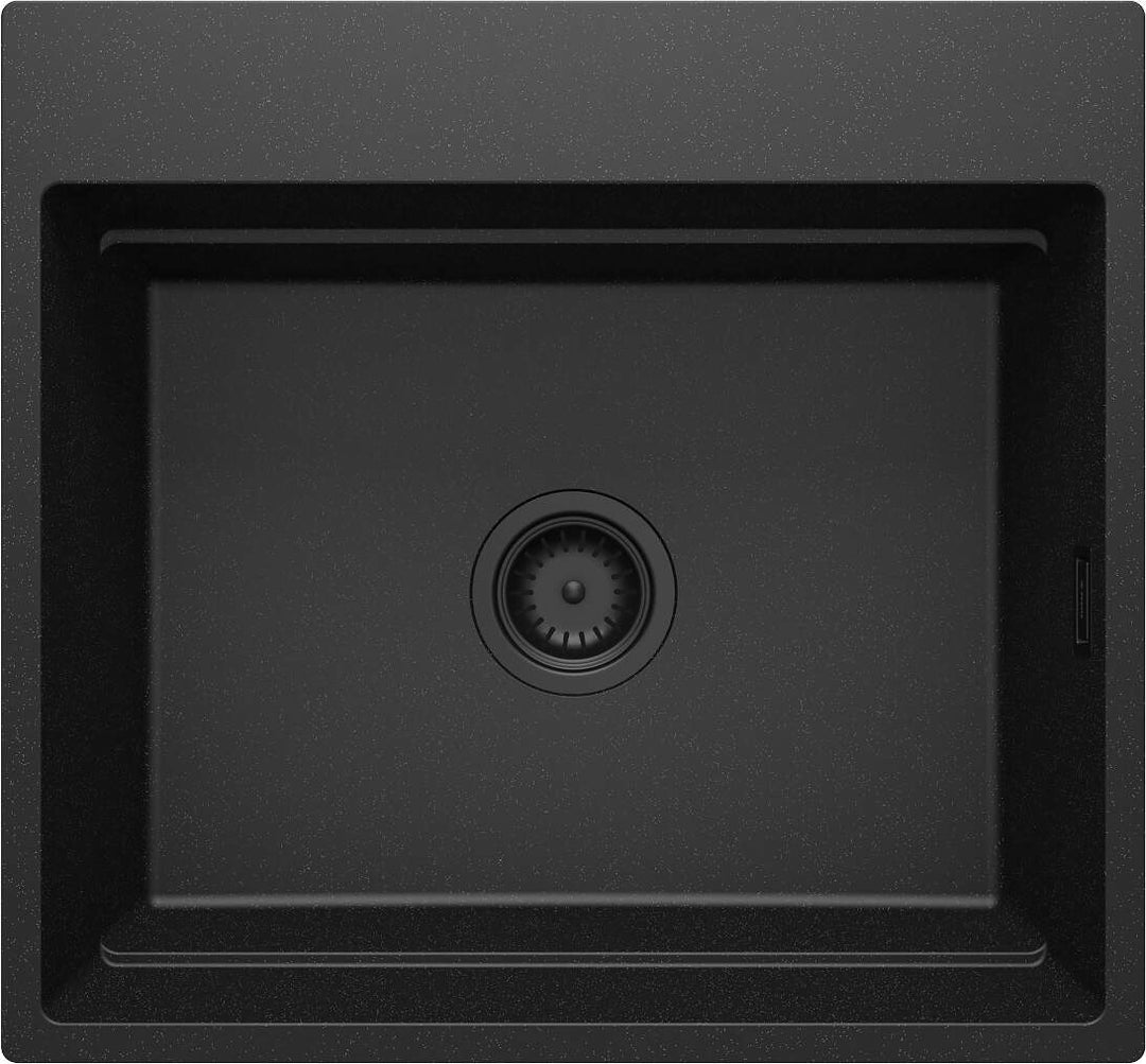 Zlewozmywak granitowy magnetyczny 1-komorowy Magnetic Grafit Metalik