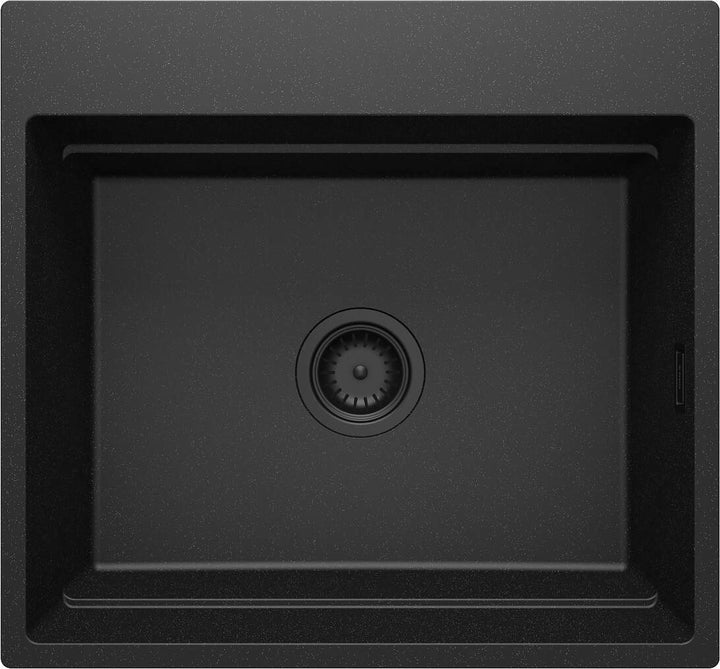 Zlewozmywak granitowy magnetyczny 1-komorowy Magnetic Grafit Metalik