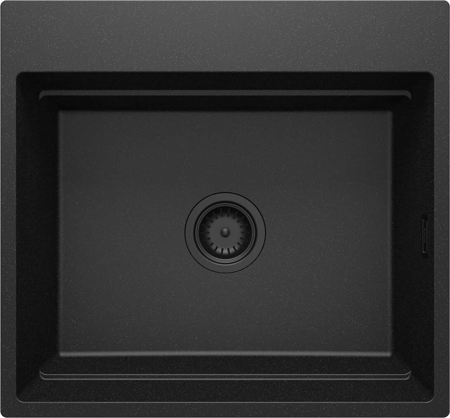 Zlewozmywak granitowy magnetyczny 1-komorowy Magnetic Grafit Metalik