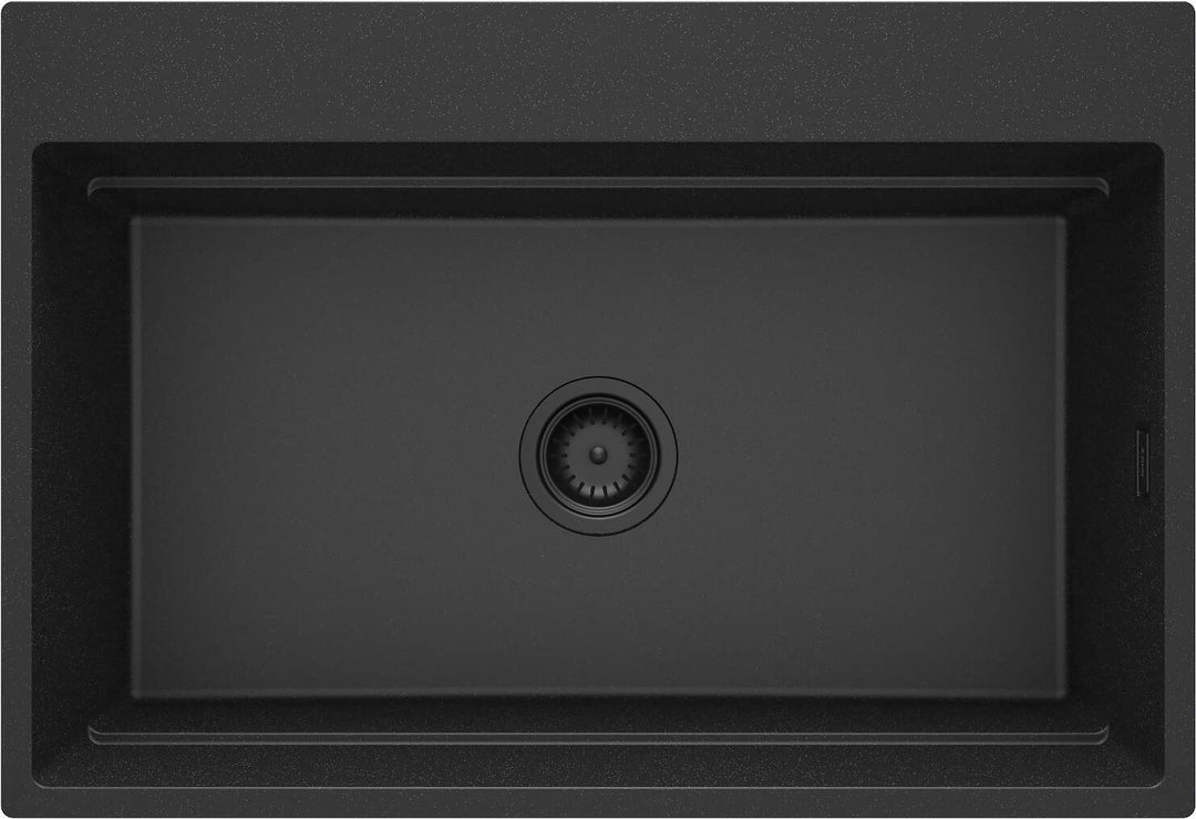 Zlewozmywak granitowy magnetyczny 1-komorowy Magnetic Grafit Metalik