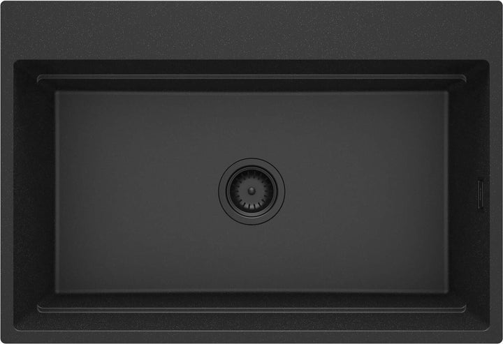 Zlewozmywak granitowy magnetyczny 1-komorowy Magnetic Grafit Metalik