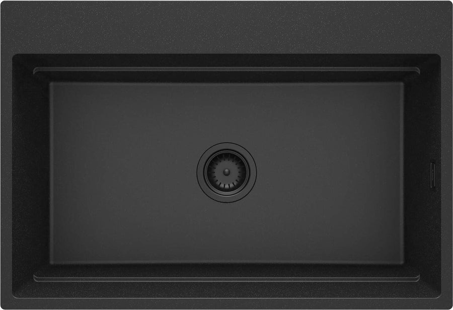 Zlewozmywak granitowy magnetyczny 1-komorowy Magnetic Grafit Metalik