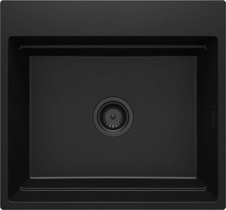 Zlewozmywak granitowy magnetyczny 1-komorowy Magnetic Czarny Mat