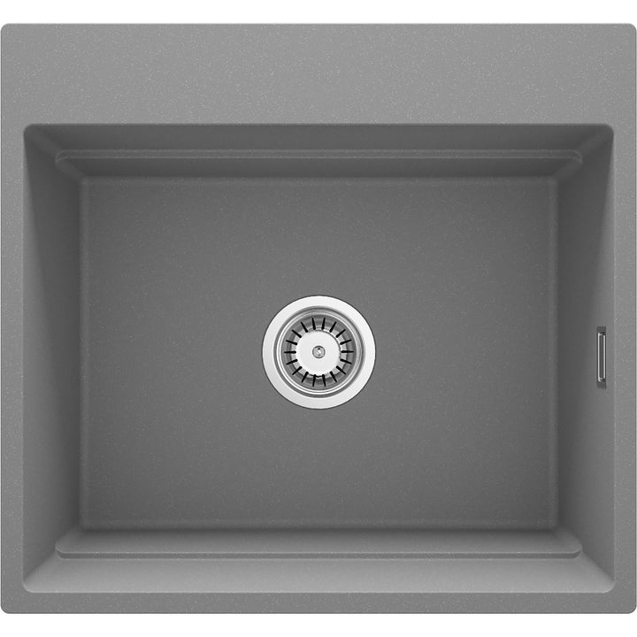 Zlewozmywak granitowy magnetyczny 1-komorowy Magnetic Szary Metalik