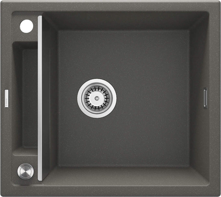 Zlewozmywak granitowy magnetyczny 1-komorowy Magnetic Antracyt