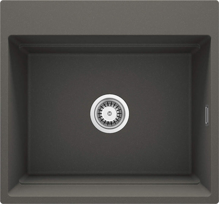 Zlewozmywak granitowy magnetyczny 1-komorowy Magnetic Antracyt