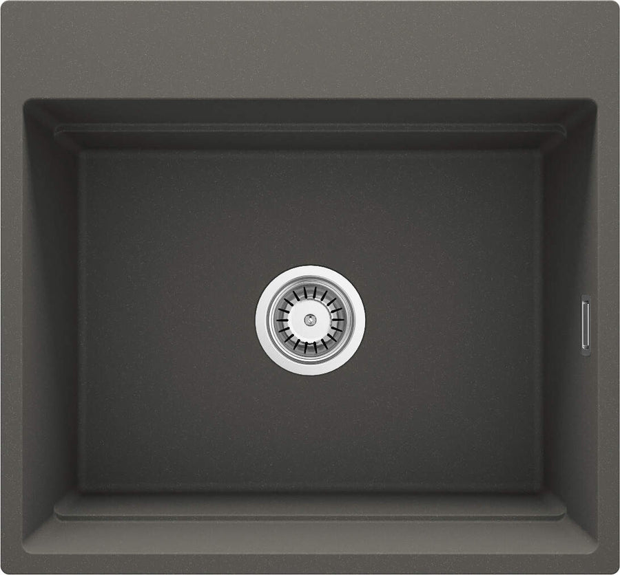 Zlewozmywak granitowy magnetyczny 1-komorowy Magnetic Antracyt