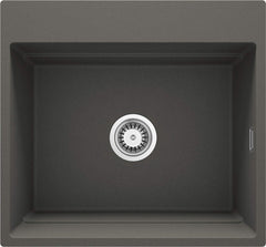 Zlewozmywak granitowy magnetyczny 1-komorowy Magnetic Antracyt