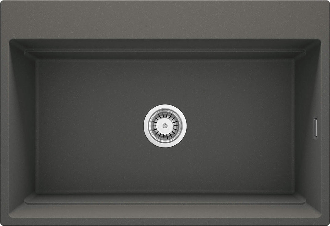Zlewozmywak granitowy magnetyczny 1-komorowy Magnetic Antracyt