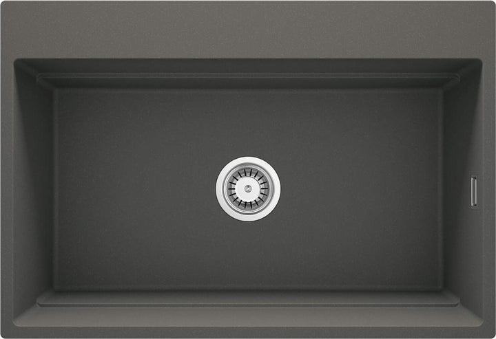 Zlewozmywak granitowy magnetyczny 1-komorowy Magnetic Antracyt