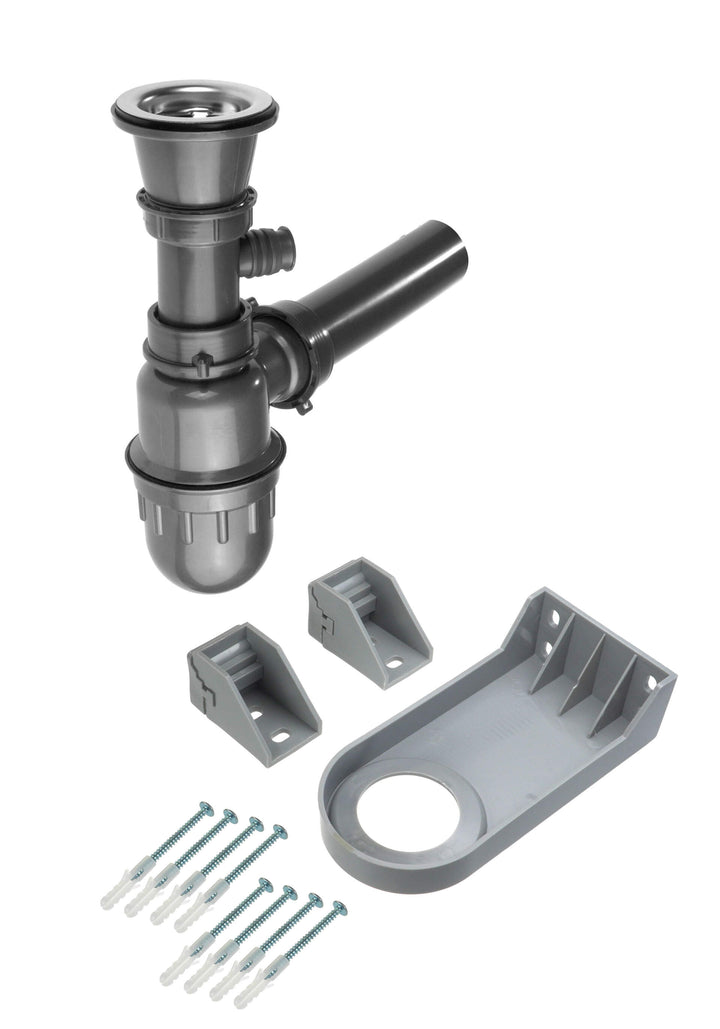 Syfon do zlewozmywaka stalowego gospodarczego ZYK_0100 Stalowy
