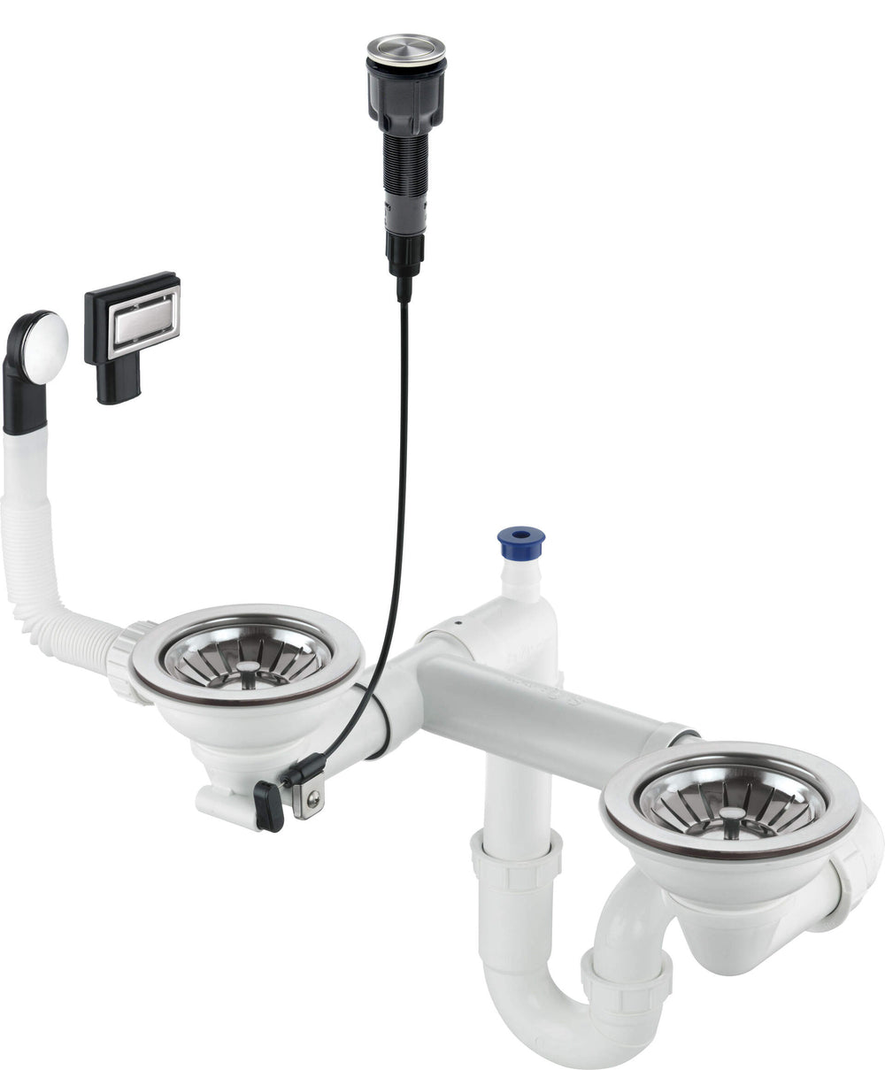 Syfon do zlewozmywaka granitowego 1.5- i 2-komorowego - Space-Saver Space-Saver Stalowy