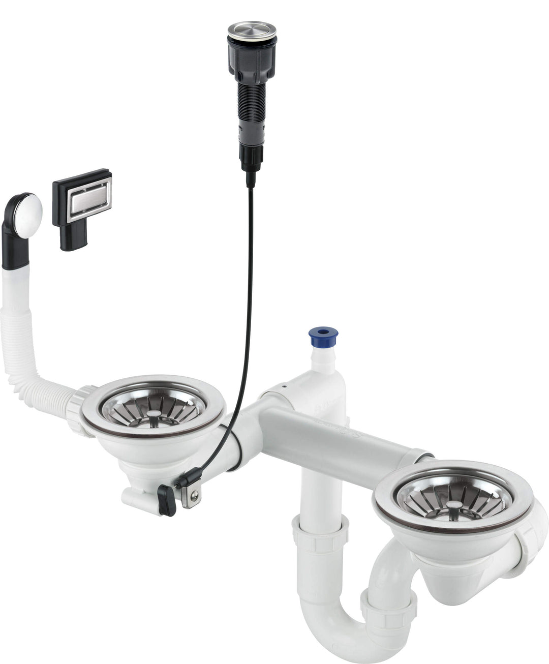 Syfon do zlewozmywaka granitowego 1.5- i 2-komorowego - Space-Saver Space-Saver Stalowy
