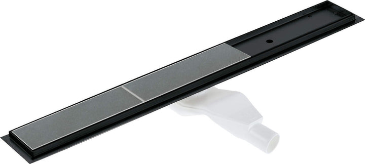 Odpływ liniowy podłogowy 80 cm - Odwracalny Czarny Mat