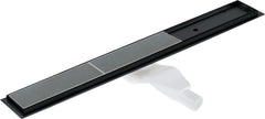 Odpływ liniowy podłogowy 100 cm - Odwracalny  Czarny Mat